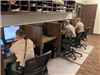 Patrol Officers at Computer Terminal